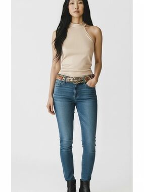 Multicolor "Only God Can Judge Me" Floral Heart Skull Canvas Belt